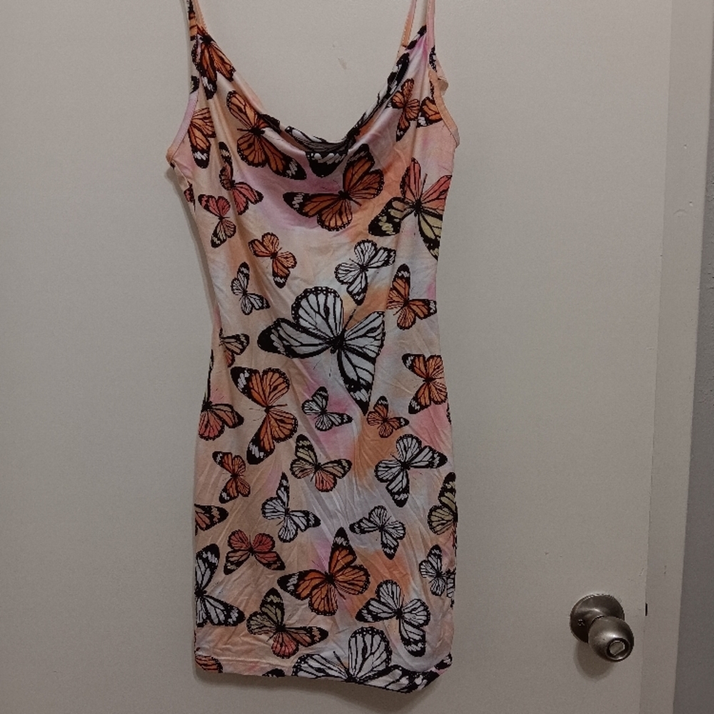 Butterfly Print Dress